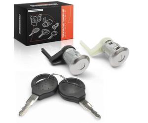 Frankberg 2x Barillet serrure de porte Avant Gauche Droite Compatible avec 206 Hayon 2A/C 206 SW 2E/K 206 Fourgon 206 CC 2D Remplacer# 9170N8
