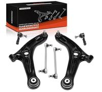 Frankberg 2x Bras de Suspension + 2x Barre d'Accouplement + 2x Rotule de Direction Avant Compatible avec B-Max Fourgon Transit Courier B460 Camionnette/MPV Remplacer# 1745924 1513343