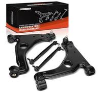 Frankberg 2x Bras de Suspension +2x Barre d'Accouplement Avant Compatible avec Meriva B MPV S10 Zafira/Zafira Family B A05 Zafira A MPV T98 Astra G CC T98 Remplacer# 90498735,90498736