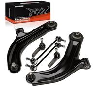 Frankberg 2x Bras de Suspension + 2x Biellette Barre Stab + 2x Rotule Direction Avant Gauche Droite Compatible avec Clio III Grandtour KR0/1 Modus/Grand Modus F/JP0 Remplacer# 8200346941