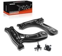 Frankberg 2x Bras de Suspension + 2x Rotule de Suspension Avant gauche Droite en Bas Compatible avec Cordoba 6L2 2002-2009 Ibiza III 6L1 2008-2009 Polo 9N 2009 Remplacer# 6R0407151S1