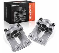 Frankberg 2x Étrier de frein Pince de frein Arrière fonte d'Aluminium Compatible avec Série 1 E81 E87 E88 130i Série 1 E88 E82 128i Série 3 E90 316d-325xi X1 E84 sDrive16d-xDrive28i 34216768698