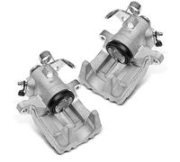 Frankberg 2x Étrier de frein Pince de frein Arrière Gauche Droite Aluminium Compatible avec Golf IV Polo Fabia I Fabia II A3 Leon Ibiza III TT Cordoba R.o.o.m.s.t.e.r Remplacer# 1J0615424F