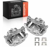 Frankberg 2x Étrier de frein Pince de frein Avant avec support(Espacement de trous du support 142mm) Compatible avec NP300 Navara Remorque PathTrouverer III Remplacer# 41001EB32A