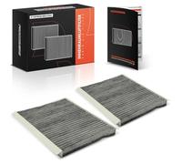 Frankberg 2x Filtres Air de l'habitacle avec Charbon actif Compatibles avec Bravo II 198 Stilo 192 Stilo Multi Wagon 192 iX20 JC Venga YN Delta III 844 Remplacer# 971331P000