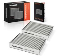 Frankberg 2x Filtres Air de l'habitacle avec Charbon actif Compatibles avec C1 II PA PS 1.0L 1.2L 108 1.0L 1.2L Aygo B4 1.0L 1.2L 2014-2024 Remplacer# B000975480