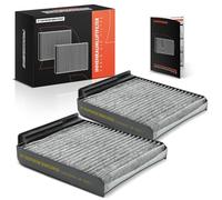 Frankberg 2x Filtres Air de l'habitacle avec Charbon actif Compatibles avec Twingo II CN0 Sander.o Sander.o/Stepway I BS Clio II BB CB Micra III K12 Duster HS Remplacer# CUK1829