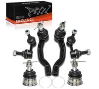 Frankberg 2x Joints de suspension + 2x Biellettes Barre Stab + 2x Rotule Direction Essieu Avant Compatible avec NP300 Navara D40 D23 D23T PathTrouverer III Van R51 Remplacer# 4242082Z00