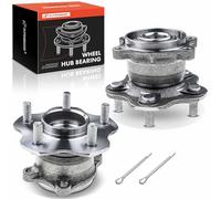 Frankberg 2x Kits de roulements de roue Arrière Compatibles avec Juke F15 2010-2021 Qashqai +2 I J10 NJ10 JJ10E 2007-2013 X-Trail T31 T32 2007-2021 KolE.O.S I II Remplacer# 512373