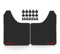 Frankberg 2X Pare-Boue Universel pour Voiture, coupeable, Avant et arrière, Compatible avec Les cabriolets, monospaces, Pick-ups, berlines, Breaks, SUV, coupés, camions, Noir, 390 x 298 mm