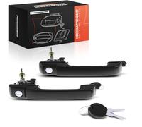 Frankberg 2x Poignée de Porte Extérieur Avant Gauche Droite Compatible avec Golf III Hayon Golf III Cabriolet Golf III Variant Break Golf IV Cabriolet Vent.o Berline Remplacer# 1H0837207C