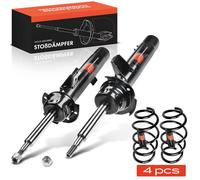 Frankberg 2x Ressort de suspension+2x Amortisseur à gaz Avant pour BMW 3er Cabriolet E90 E91 E93