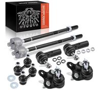 Frankberg 2x Rotule de Suspension 2x Barre d'Accouplement 4x Rotule de Direction Essieu Avant Compatible avec Celica Cabriolet T20 2.0L 1993-1999 C.o.r.o.l.l.a E10 1.3L 2.0L Remplacer# K90124