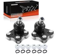 Frankberg 2x Rotule de Suspension Essieu Avant Compatible avec A1 8X1 8XK 1.2L 1.4L 1.6L 1.8L 2.0L 2010-2018 Cordoba 6L2 1.2L 1.4L 1.6L 1.9L 2.0L 2002-2009 Ibiza III 6L1 Remplacer# 6R0407365