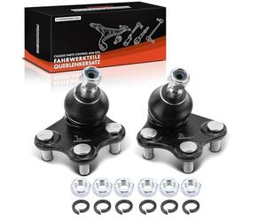 Frankberg 2x Rotule d'essieu avant 6R0407365 | Compatible avec: Polo 9A 9N, A1 Sportback 8XA 8XF, Polo 6C1 6R1, R.o.o.m.s.t.e.r 5J7, Ibiza IV ST 6J8 6P8