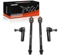 Frankberg 2x Rotule Direction + 2x Barre d'accouplement Avant intérieur Extérieur Compatible avec Golf VI 5K1 Golf V 1K1 O.c.t.a.v.i.a III Break 5E5 5E6 Golf Plus 521 Remplacer# MS10624