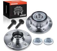 Frankberg 2x roulement de roue Kit de roulements de roue Arrière Gauche Droite Roue à bride ⌀136.3 avec Anneau magnétique ABS Compatible avec Golf VI Break AJ5 Remplacer# 1T0598611