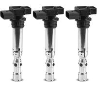 Frankberg 3x Bobine d'Allumage Compatible avec Polo 9A 9N 1.2 Fox Hayon 5Z1 5Z3 5Z4 1.2 Fabia I 6Y2 1.2 Ibiza III 6L1 1.2 Fabia II Break 545 1.2 Remplacer# 03D905115,03D905715A
