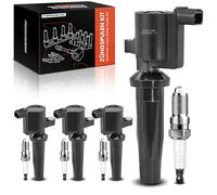 Frankberg 4 bobines d'allumage + 4 bougies d'allumage essence 4M5Z12029BA