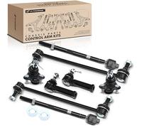 Frankberg 4 têtes de biellette de direction + 2 barres de couplage + 2 joints de suspension avant compatibles avec CR-V III RE CR-V IV RM Remplace ES800510, EV800689