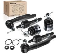 Frankberg 4 têtes de biellette de direction + 2 joints de suspension avant gauche et droit compatibles avec Accord IV CB Accord IV Aerodeck CB Accord IV Coupé CB CC Replace# EV283, ES3154