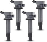 Frankberg 4x Bobine d'Allumage Compatible avec C.orolla Verso R1 ZER ZZE12 1.8 Cuore VII L275 L276 L285 1.0 A.vensis Station break T25 1.8 VVT-i C.orolla E12 1.6 VVT-i MR Remplacer# 90919-02239