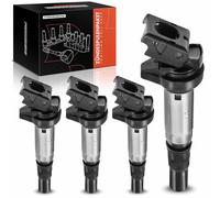 Frankberg 4x Bobine d'Allumage Essence Compatible avec 207 CC WD 1.6L 207 WA WC 1.4L M.i.n.i R56 1.6L 207 SW WK 1.4L M.i.n.i R56 1.4L Remplacer# 12137575010