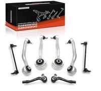 Frankberg 4x Bras de Suspension + 2x Barre d'Accouplement + 2x Rotule de Direction Avant Compatible avec Classe C T-Model S204 Classe E Cabriolet A207 Classe C Coupé Remplacer# 2043304311