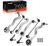 Frankberg 4x Bras de Suspension + 2x Biellette Barre Stab + 2x Rotule Direction Essieu Avant Compatible avec Série 5 E60 2001-2010 Série 5 Break E61 2004-2010 Remplacer# 31126760181