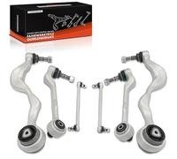 Frankberg 4x Bras de Suspension + 2x Biellette Barre Stab Compatible avec Série 1 E81 116-130 1.6L-3.0L 2006-2012 Série 3 E90 316-335 1.6L-3.0L 2004-2011 Remplacer# 31122405859