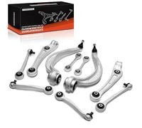 Frankberg 4x Bras de Suspension + 4x Bras de Suspension + 2x Barre d'Accouplement Avant Gauche Droite Compatible avec A4 Avant 8K5 Q5 8RB A4 8K2 A4 Allroad 8KH A5 Sportback Remplacer# 8K0407509A