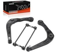 Frankberg 4x Bras de Suspension + Biellette Barre Stab Essieu Avant Compatible avec 206 2A/C 1.1L-2.0L 1998-2008 206 SW 2E/K 1.1L-2.0L 2002-2007 206 Fourgon 1.4L 1.9L 1999-2009 Remplacer# 3520G8