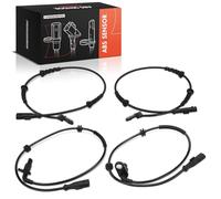 Frankberg 4x Capteur ABS Avant Arrière Compatible avec Clio III BR0/1 CR0/1 Clio III Grandtour KR0/1 Remplacer# 8200419177,8200195825