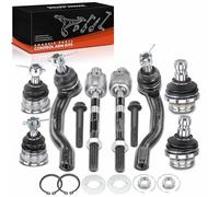 Frankberg 4x Joints de suspension + 2x Rotules Direction + 2x Rotule Direction Compatible avec NP300 Navara D40 2.5L 2005-2024 NP300 Navara Remorque D40 2.5L 2008-2015 Remplacer# 54524EA000