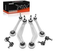 Frankberg 4x Kit de Bras de Suspension + 2x Biellette Barre Stab Essieu Arrière Haut Compatible avec Série 5 E39 520 523 525 528 530 535 540 Série 5 Break E39 520 523 525 528 530 540