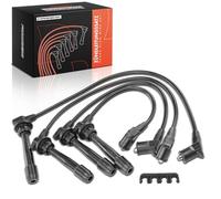 Frankberg 4x Kit de Câbles d'Allumage Essence Compatible avec Matrix FC 1.6L Rio II JB 1.4L Accent III MC 1.4L Getz TB 1.4L Cerato LD 1.6L Remplacer# 7554