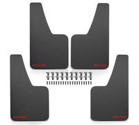 Frankberg 4X Pare-Boue Universel pour Voiture, coupeable, Avant et arrière, Compatible avec Les cabriolets, monospaces, Pick-ups, berlines, Breaks, SUV, coupés, camions, Noir, 358 * 208 mm