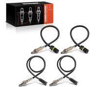 Frankberg 4x Sonde lambda avant/après Catalyseur Compatible avec Série 3 E46 2.0L-3.0L 1998-2007 Série 5 E39 E60 E61 2.0L-4.9L 1995-2010 Remplacer# 11781433940