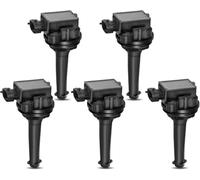 Frankberg 5x Bobines d'allumage Compatibles avec C70 I 2.0L-2.5L 1998-2005 S60 I 2.4L-T5 2000-2009 S80 2.0L-2.9L 1998-2006 V70 I V70 II XC70 Cross Country Remplacer# 9125601