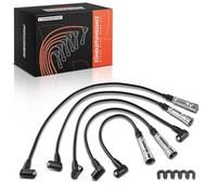 Frankberg 5x Kit de Câbles d'Allumage Compatible avec Golf I Cabriolet 155 1984-1993 J.e.t.t.a II 1984-1992 P.a.s.s.a.t 1984-1996 P.a.s.s.a.t 35I 3A2 1.6L 1.8L 1988-1996 Polo Classic 1995-1997