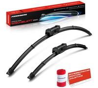 Frankberg 680mm+425mm 2x Balai d'Essuie-glace Gen2V2,K-Adaptateur avec indicateur d'usure et chiffon de nettoyage Compatible avec C5 Aircross A4 AC AJ AR Avant