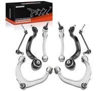 Frankberg 6x Bras de Suspension 2x Biellette Barre Stab Essieu Avant Compatible avec X5 E70 xDrive35/30/40 3.0 4.8 M50d 3.0L-4.8L X6 E71 E72 xDrive35/30/40/50 M50d 3.0L 4.4L Remplacer# 31126771893