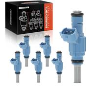 Frankberg 6x Buse d'injecteur de carburant Essence Compatible avec A3 Sportback 8PA Cayenn.e 9PA 3.2L Golf IV 1J1 Shar.a.n 7M6 7M8 7M9 Transporter V Bus 7EB 7EJ 7HB 7HJ Remplacer# 95560503100