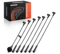 Frankberg 7x Kit de Câbles d'Allumage Essence Compatible avec Série 3 E21 Série 3 E30 Série 3 Cabriolet E30 Série 5 E12 E28 Remplacer# 12121710591