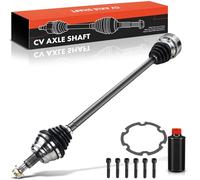 Frankberg Arbre de Transmission Boîte de vitesses manuelle Essieu Avant Droite sans Couronne ABS Compatible avec Golf III 1H1 P.a.s.s.a.t 35I 3A2 V.e.n.t.o 1H2 Remplacer# 1H0407272C