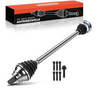 Frankberg Arbre de Transmission Essieu Avant Droite sans bague ABS Compatible avec A3 8P1 Golf VI 5K1 J.e.t.t.a IV 162 163 AV2 AV3 Remplacer# 1K0407272EK