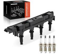 Frankberg Bobine d'Allumage Compatible avec 307 CC 3B 2.0 16V 407 6D 2.2 407 SW 6D 6E 2.2 607 9D 9U 2.2 16V 206 Hayon 2A/C 2.0 RC Remplacer# 1640