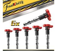 Frankberg Bobine d'Allumage Compatible avec A5 8T3 S5 q.uattro A8 4E2 4E8 4.2 q.uattro A4 Avant 8E5 S4 q.uattro T.ouareg 7L6 7L7 7LA 4.2 V8 A8 4E2 4E8 3.7 q.uattro Remplacer# 077 905 115 E