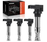 Frankberg Bobine d'Allumage Essence Compatible avec Golf IV 1J1 1.4L Golf VI 5K1 1.4L Golf V 1K1 1.4L Polo 6C1 6R1 1.4L Polo 6C1 6R1 1.2L Remplacer#