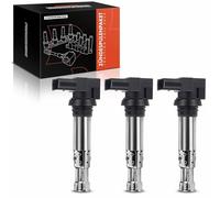 Frankberg Bobine d'Allumage Essence Compatible avec Golf IV 1J1 1.4L Golf VI 5K1 1.4L Golf V 1K1 1.4L Polo 6C1 6R1 1.4L Polo 6C1 6R1 1.2L Remplacer# 36905715